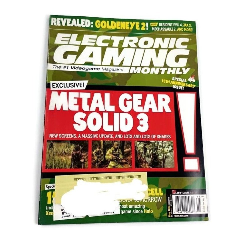 Electronic Gaming Monthly Magazine Metal Gear Solid 3 178 May 04 *MINOR WEAR